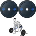 Par de Discos Bumper Hi Temp IronFit de 45 Lbs