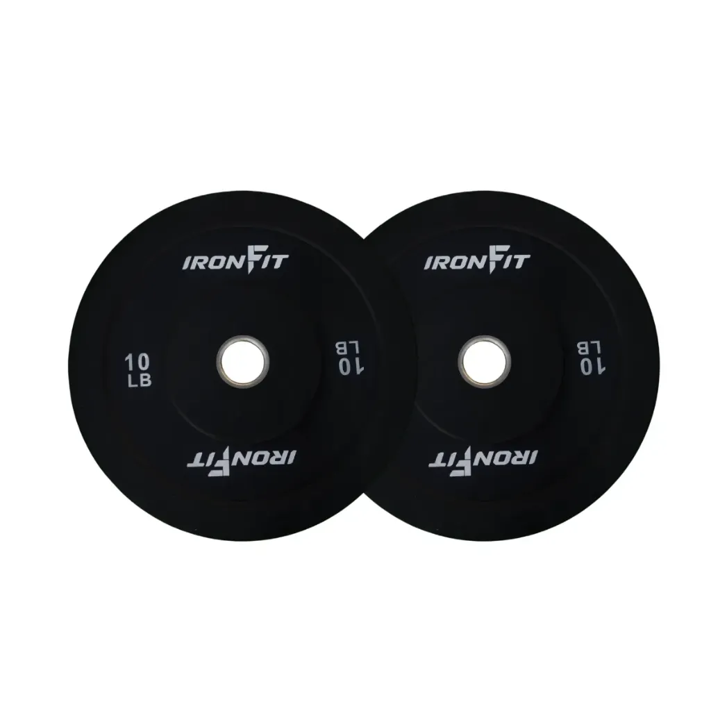 [A000027731] Par de Discos Bumper Rígidos IronFit de 10 Lbs
