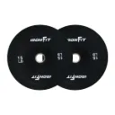 Par de Discos Bumper Rígidos IronFit de 15 Lbs