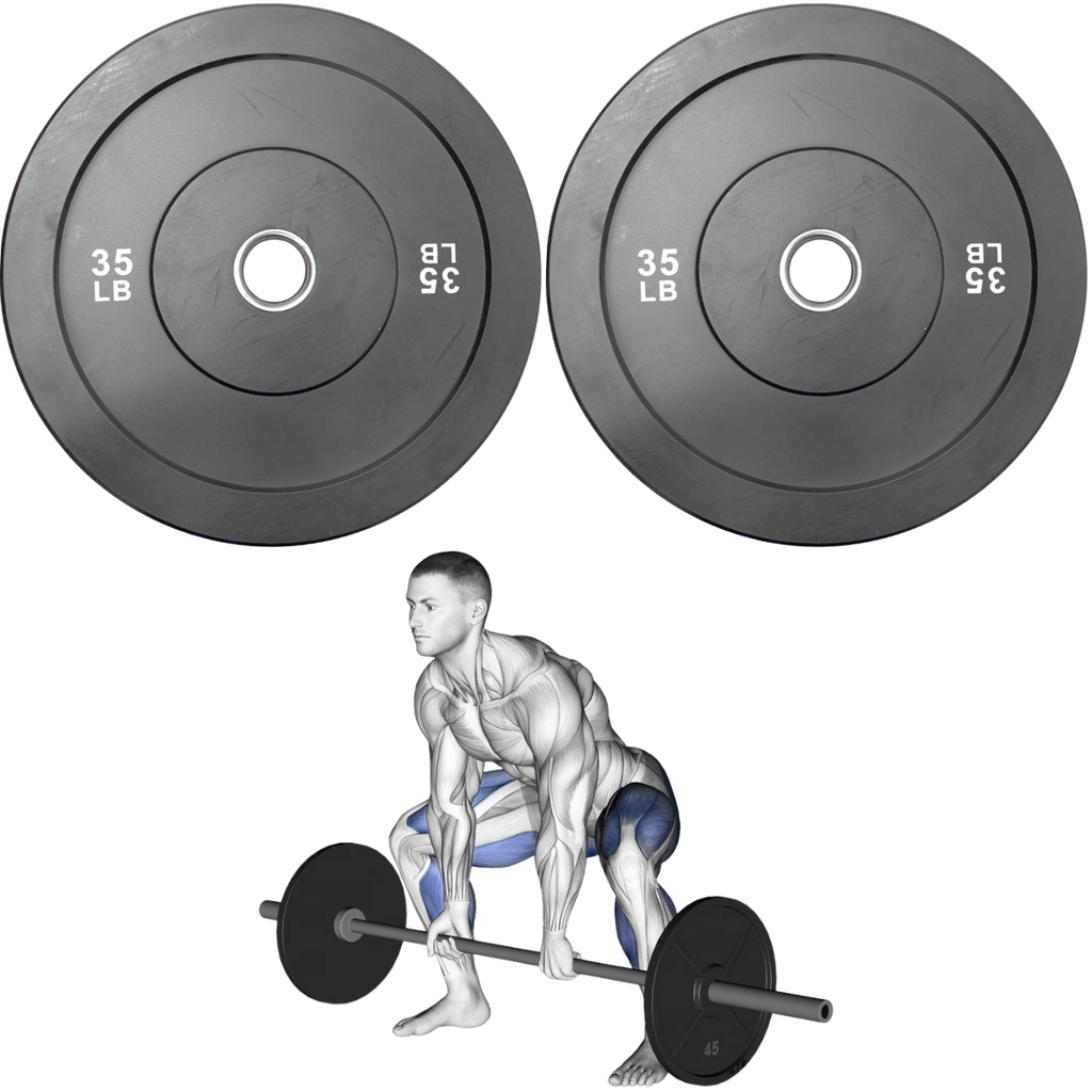 Par de Discos Bumper Rígidos IronFit de 35 Lbs