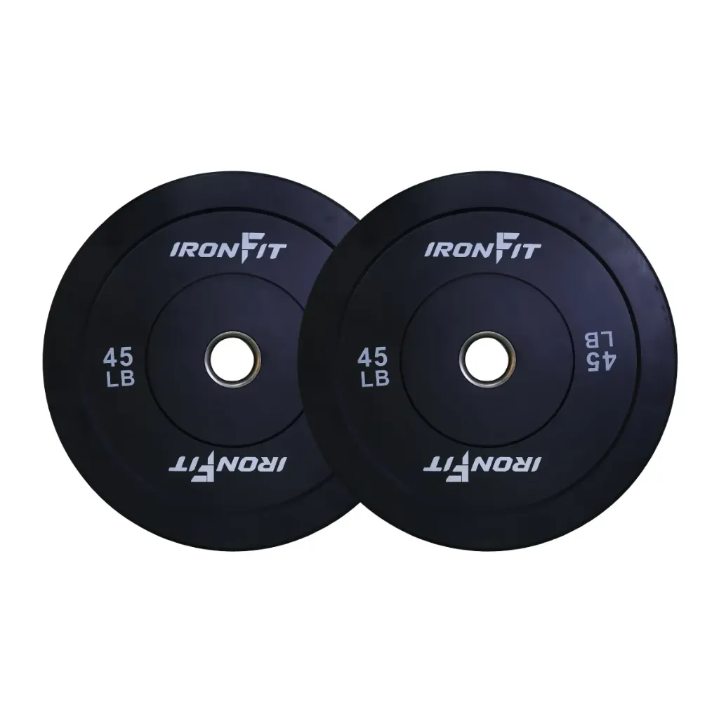 [A000027735] Par de Discos Bumper Rígidos IronFit de 45 Lbs