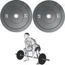 Par de Discos Bumper Rígidos IronFit de 45 Lbs