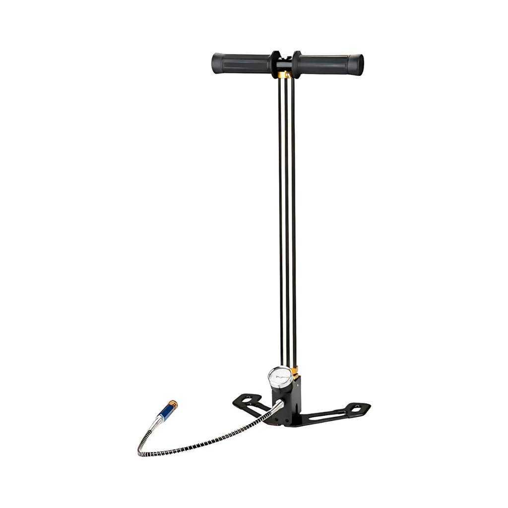 Bomba de Aire Nakashi para Rifles PCP 4500Psi 3T Pedal Plegable Natural Outdoors