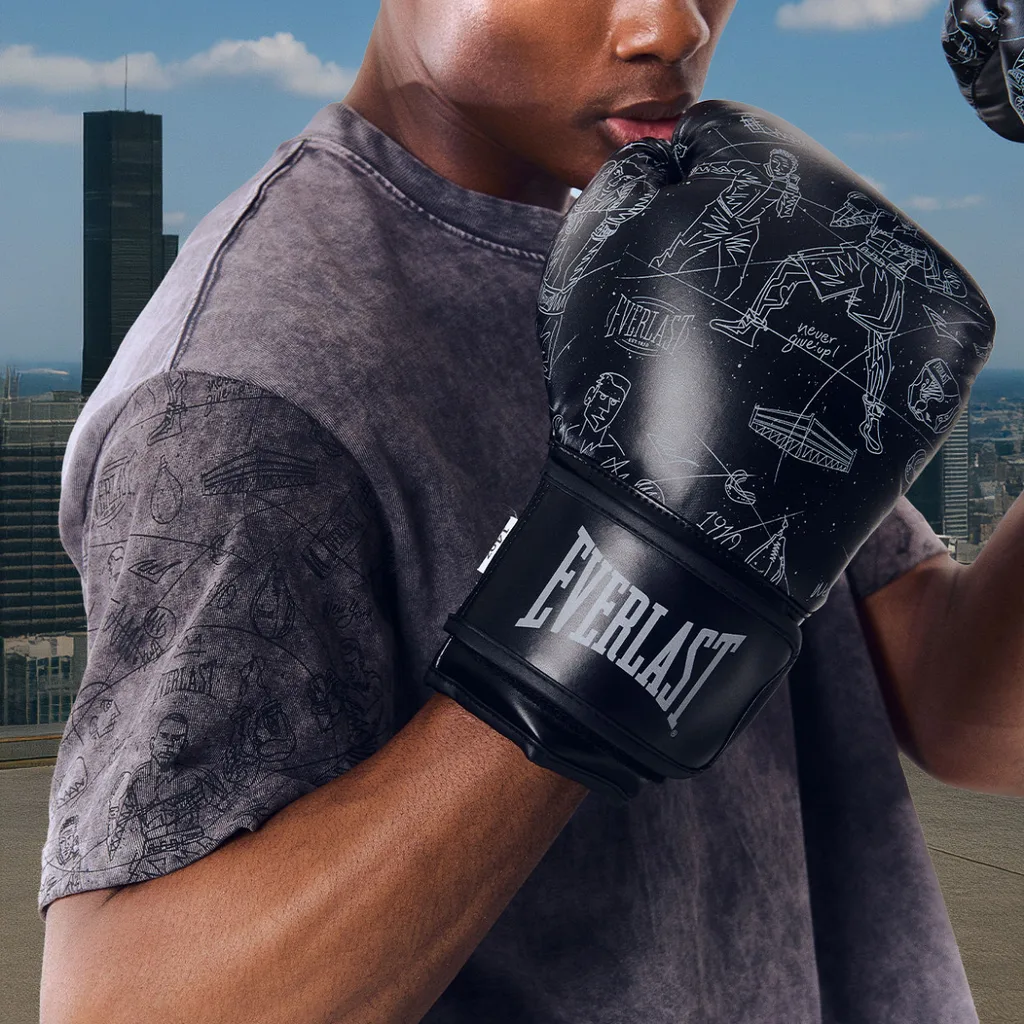 [A000027980] Guantes de Boxeo Everlast Pro Urban Style (Negro, 12)
