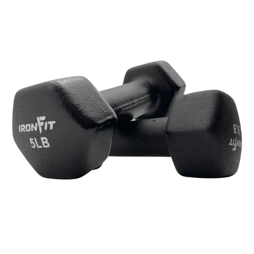 [A000028314] Par de Mancuernas Recubiertas de Neopreno IronFit 5 Libras