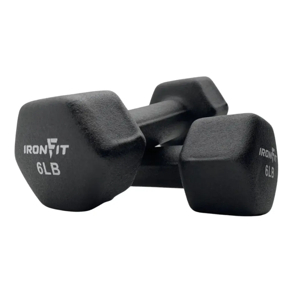 [A000028315] Par de Mancuernas Recubiertas de Neopreno IronFit 6 Libras