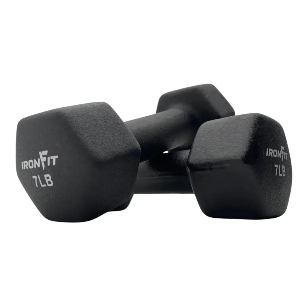 Par de Mancuernas Recubiertas de Neopreno IronFit 7 Libras