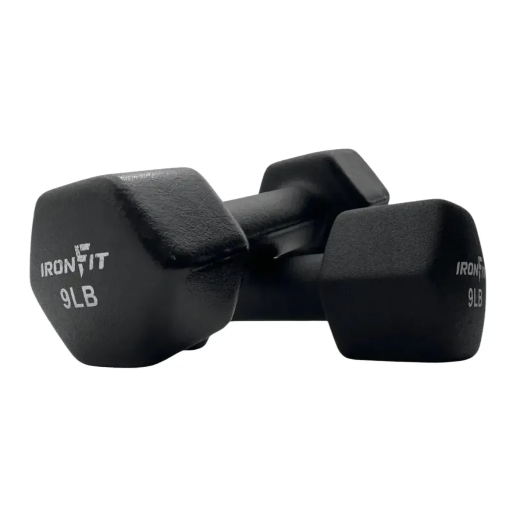 [A000028318] Par de Mancuernas Recubiertas de Neopreno IronFit 9 Libras