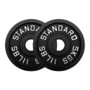 Par de discos de acero negro IronFit 5 kg