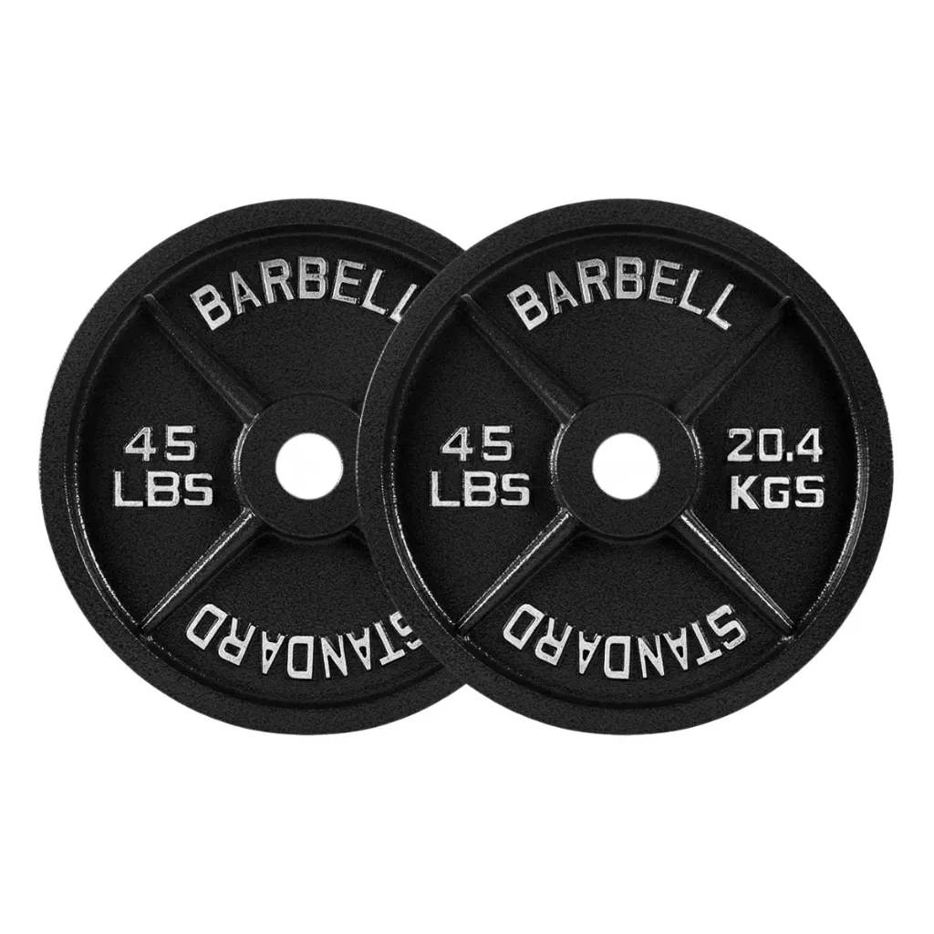 Par de discos de acero negro IronFit 20 kg