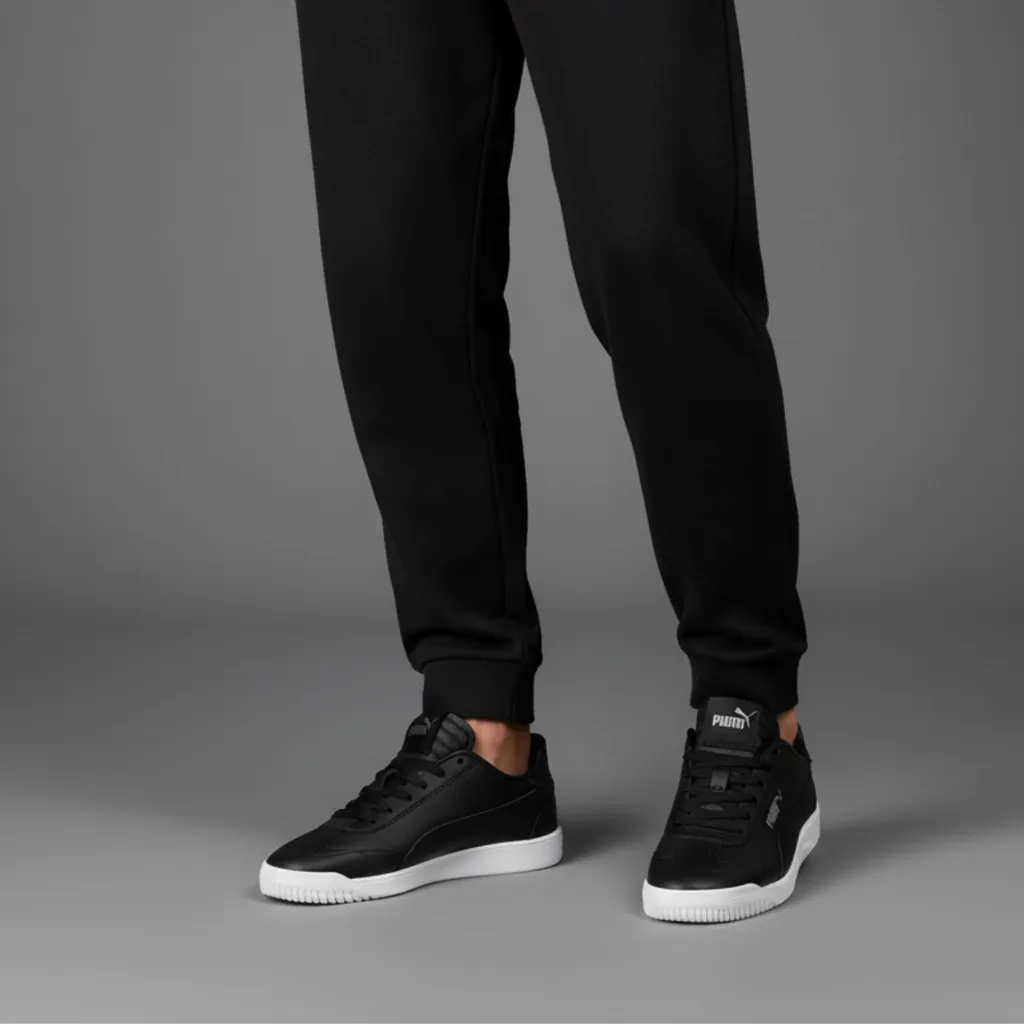 [A000028526] Tenis Puma Club 5v5 Junior (Negro/Plata, 22.5 MX)