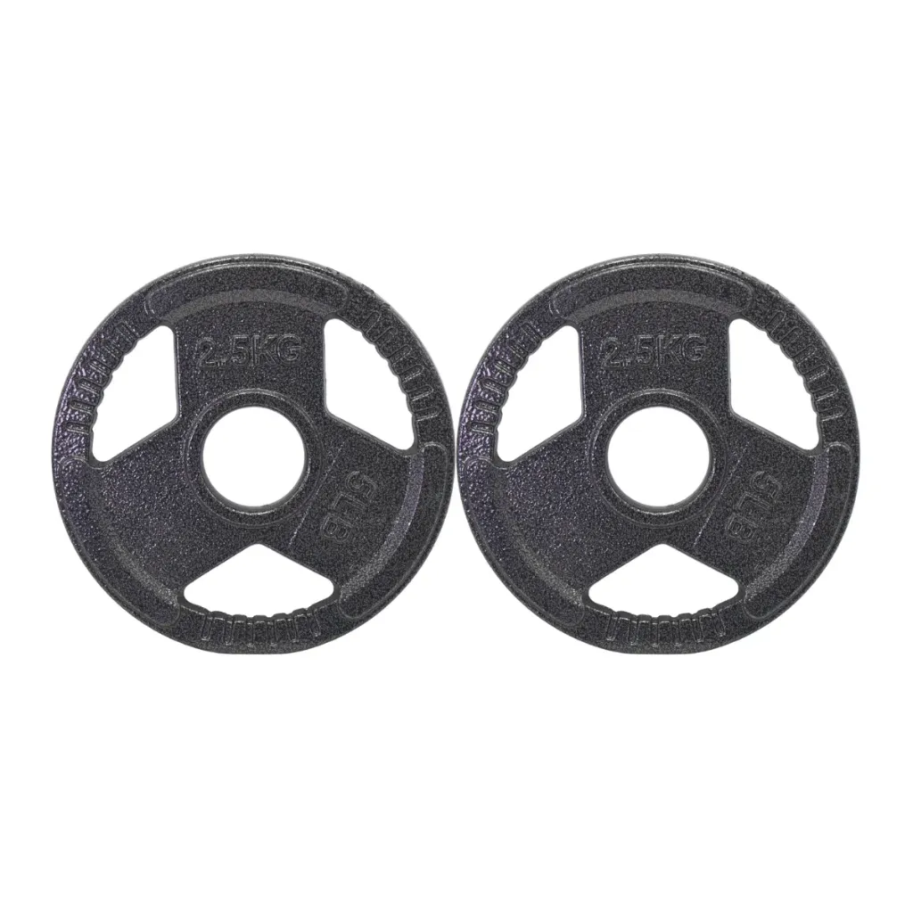 Par de Discos de Acero IronFit 2.5kg 2" 3 Brazos