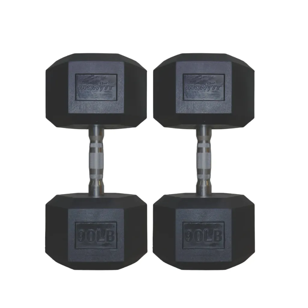 [A000028636] Par de Mancuernas Hexagonales IronFit 90 Lb