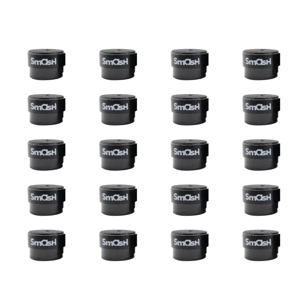 [A000029155] Set de 20 Cubre Grip Smash para Raqueta de Pádel (Negro)