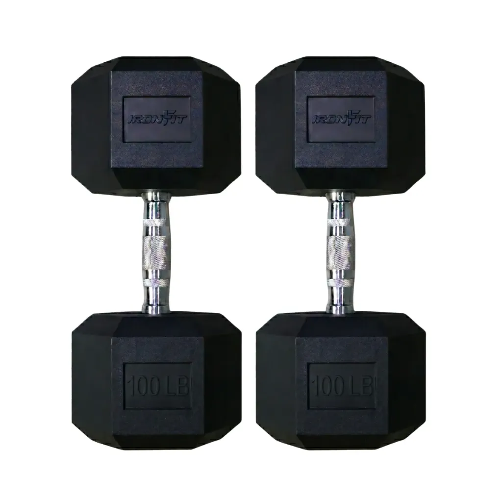 Par de Mancuernas Hexagonales IronFit 100 Lb