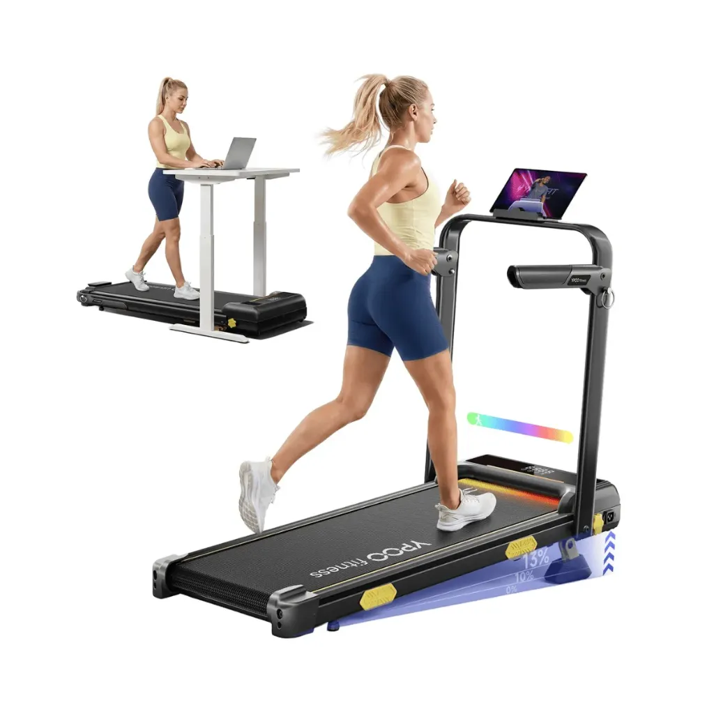 Walking Pad Ypoo T5 Plegable 13 % de Inclinación Con Asas Plegables