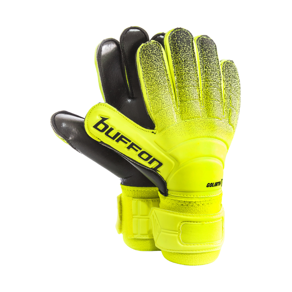 [A000010748] Guantes de portero Buffon Goliat básicos para adulto (Amarillo/Negro, 7)