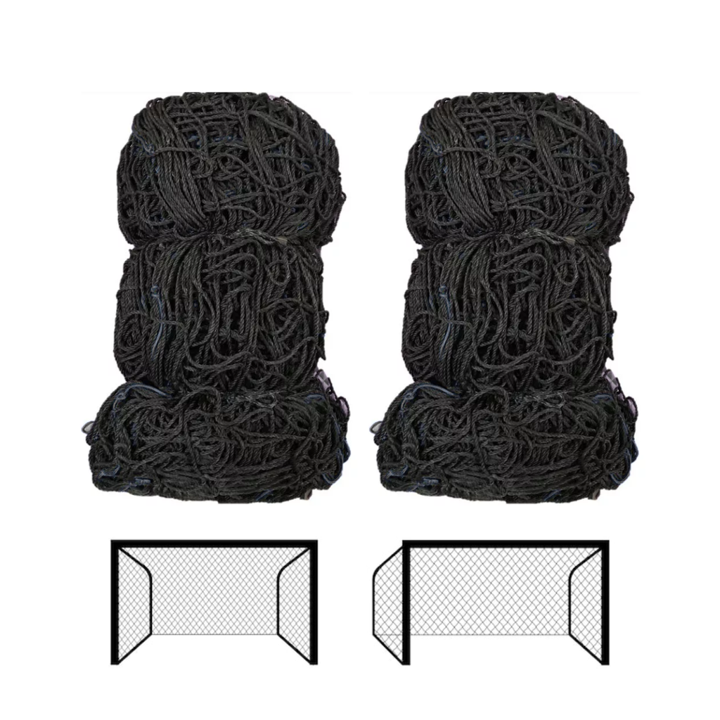Par de redes de fútbol soccer RDR 833 No.15 hilo natural