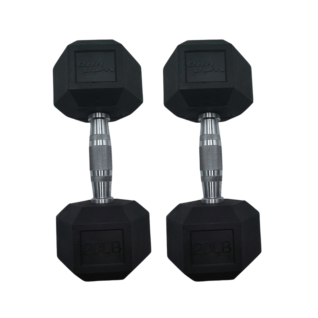Par de mancuernas hexagonales 20 libras Wod Pro