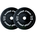 ​Par de discos bumper rígidos 10 lb Wod Pro