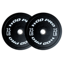 ​Par de discos bumper rígidos 15 lb Wod Pro