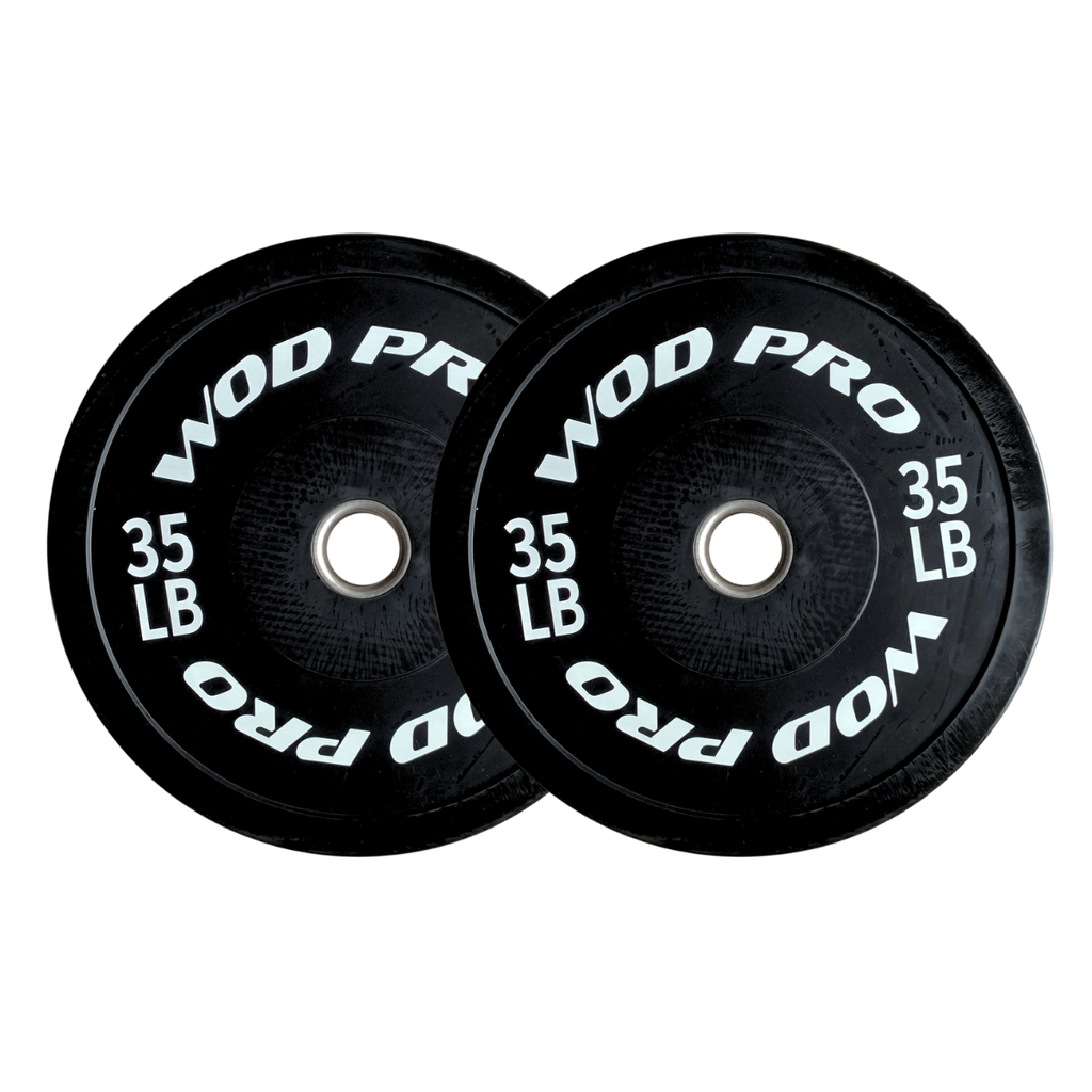 [A000012165] ​Par de discos bumper rígidos 35 lb Wod Pro