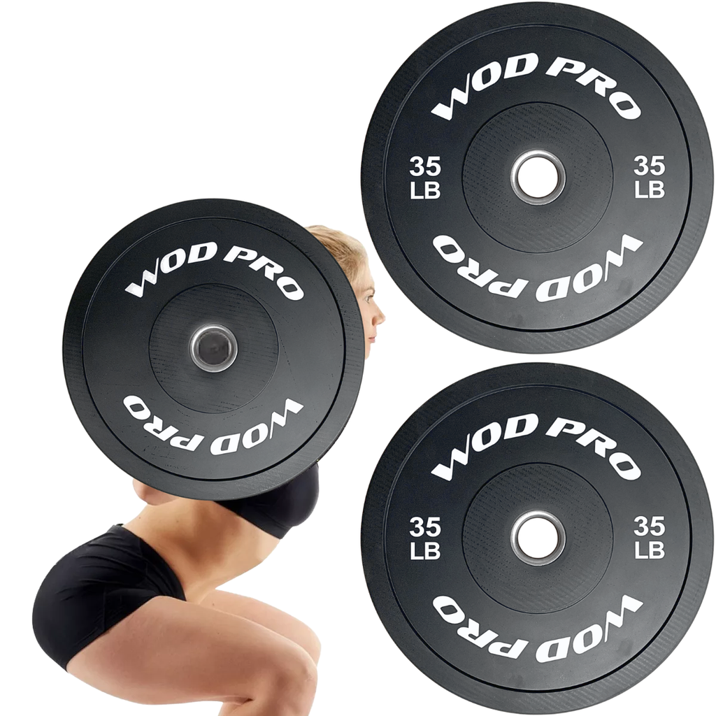 ​Par de discos bumper rígidos 35 lb Wod Pro