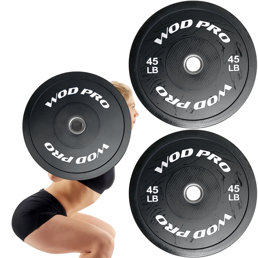 ​Par de discos bumper rígidos 45 lb Wod Pro