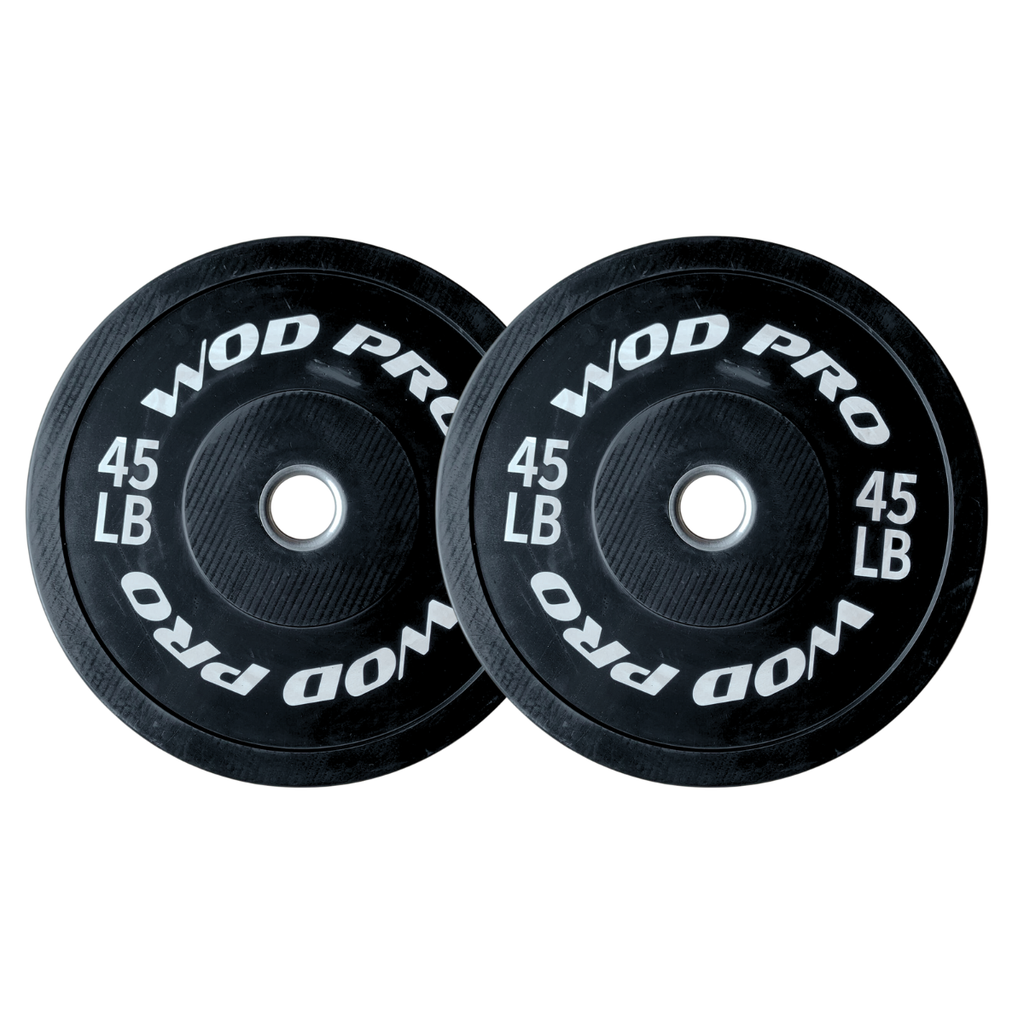 ​Par de discos bumper rígidos 45 lb Wod Pro