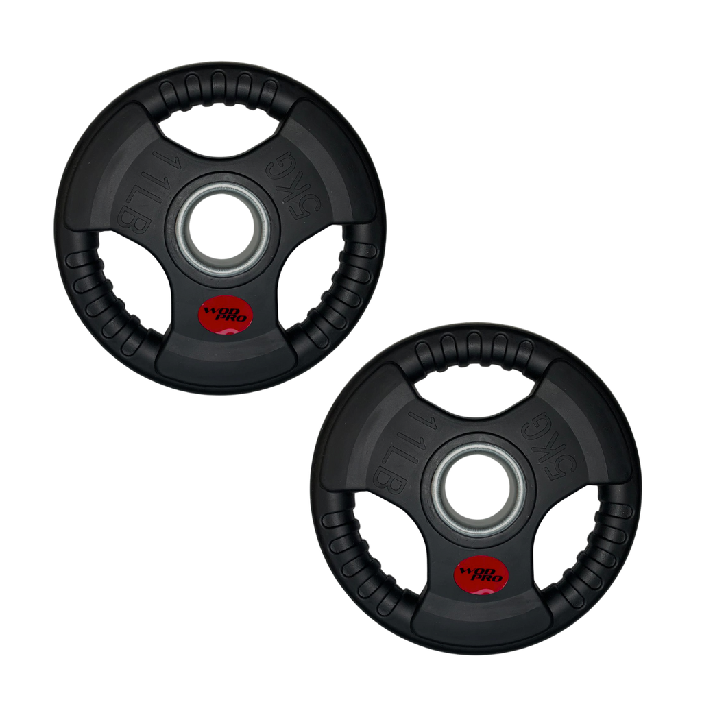 [A000012206] Par de discos de acero recubiertos 5 kg 2" Wod Pro