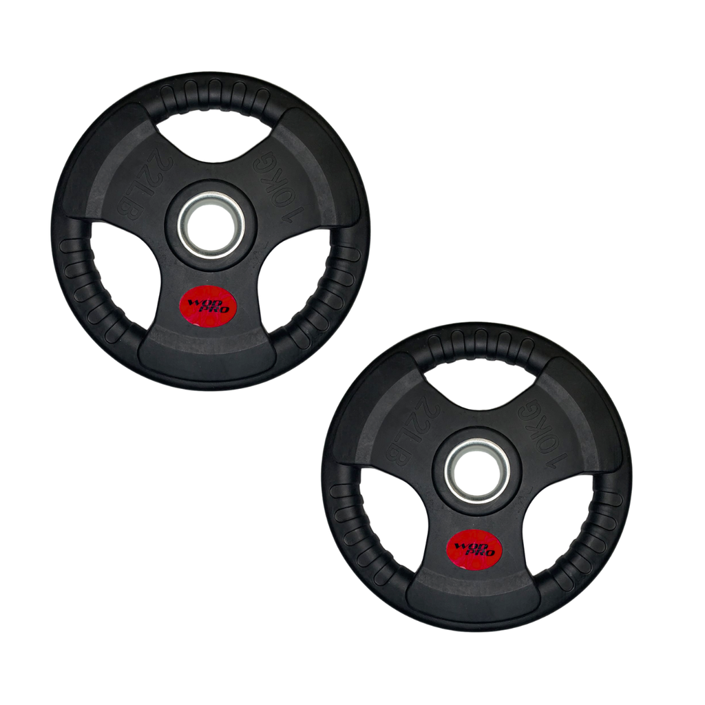 Par de discos de acero recubiertos 10 kg 2" Wod Pro