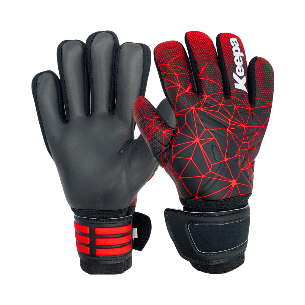 [A000012482] ​Guantes para portero Keepa X-Pace adulto (Negro/Rojo, 9)