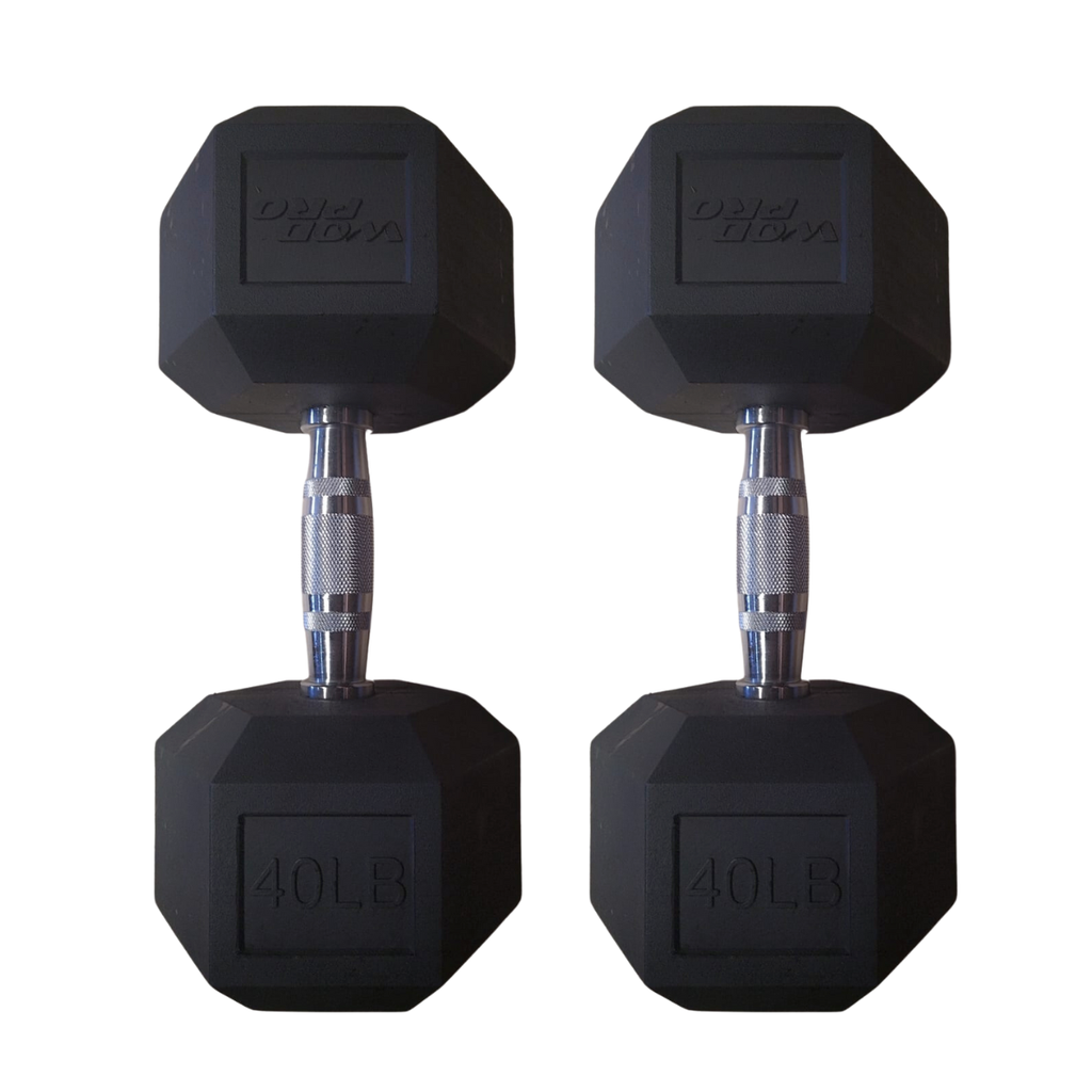 Par de mancuernas hexagonales 40 libras Wod Pro