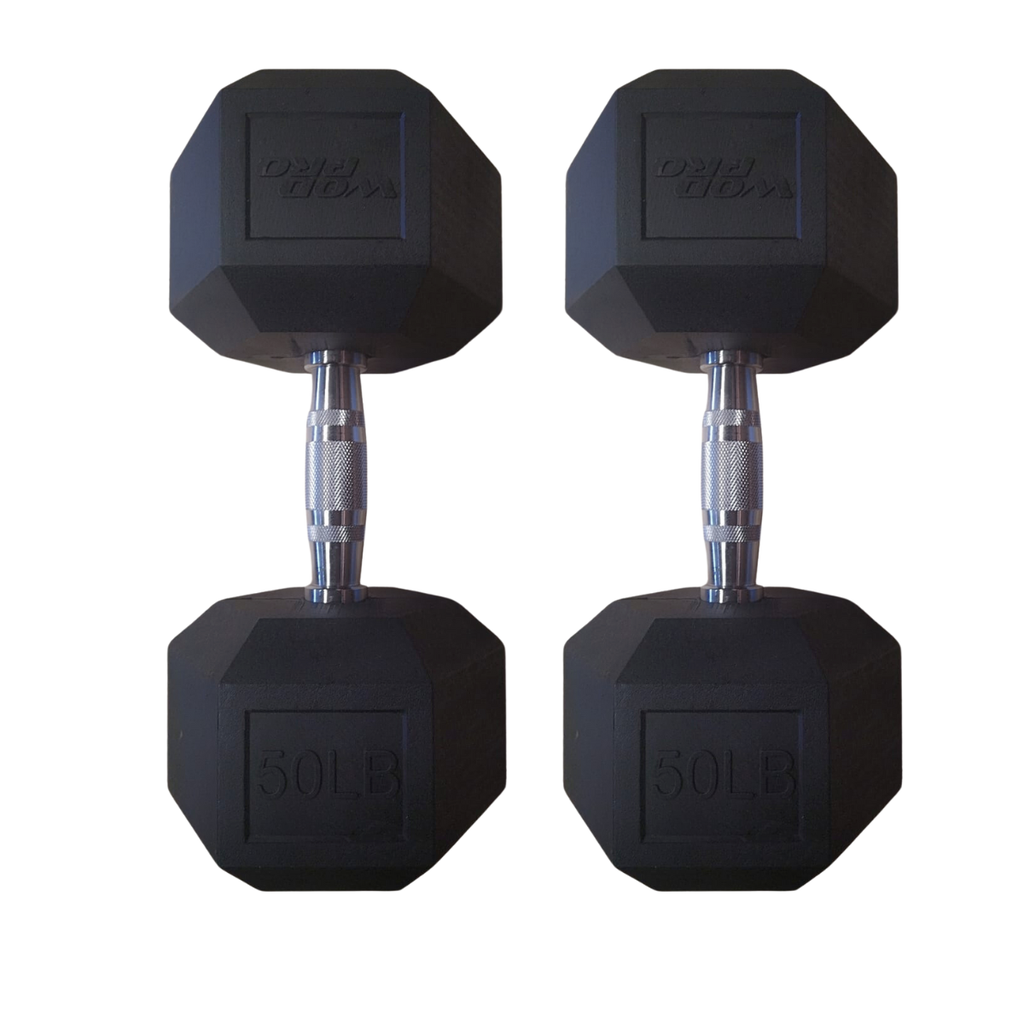 Par de mancuernas hexagonales 50 libras Wod Pro