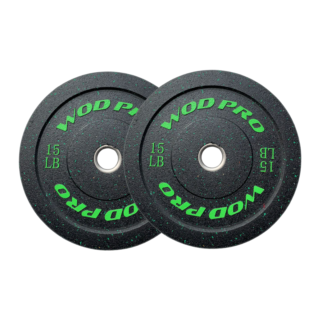 ​Par de discos bumper hi-temp 15 libras Wod Pro