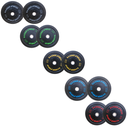 ​Paquete 260 libras discos bumper hi-temp Wod Pro