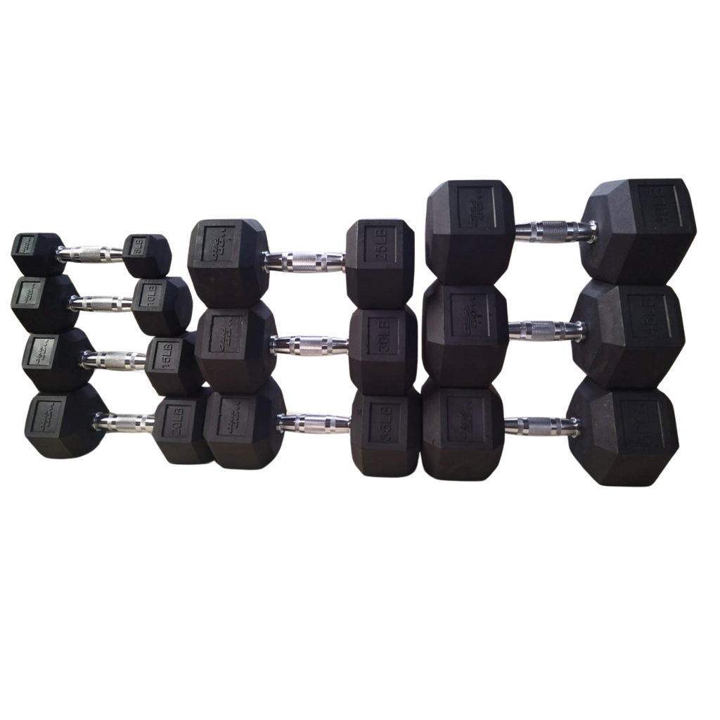 Set 550 libras de mancuernas hexagonales de 5 a 50 libras Wod Pro