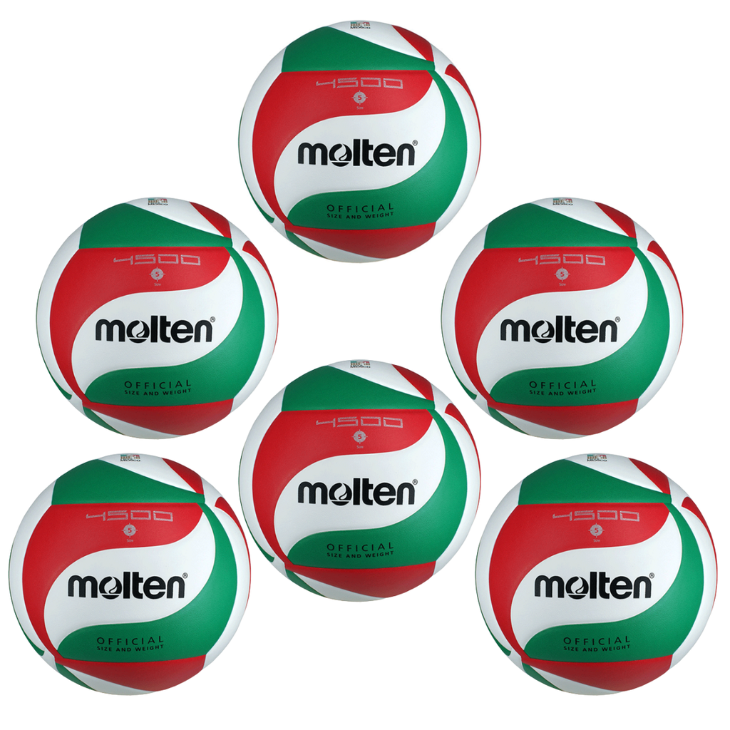 Pack 6 balones Molten de Voleibol VM4500 No.5