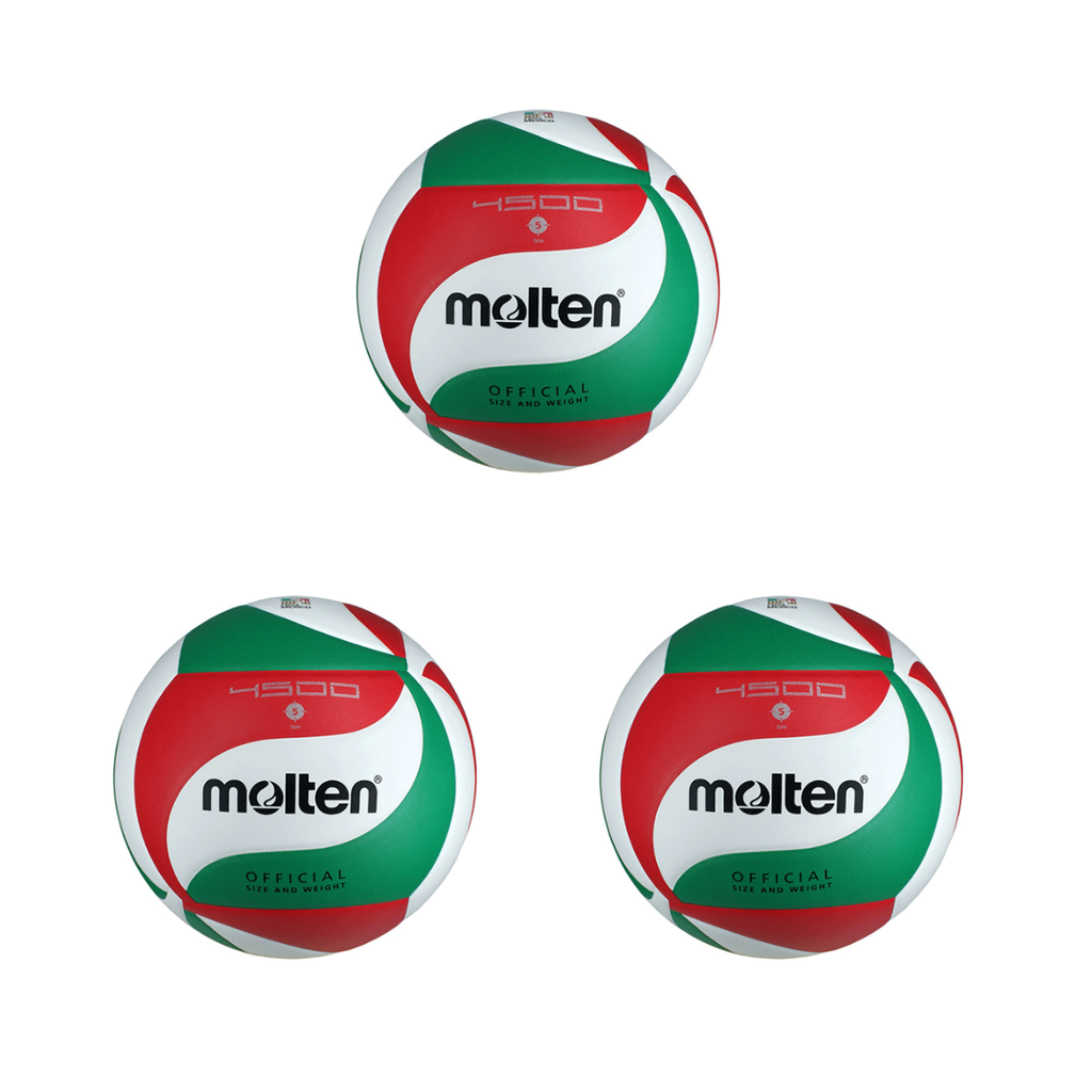 Pack 3 balones Molten de Voleibol VM4500 No.5