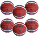 Pack 6 balones Molten de baloncesto B7G3800 Piel Sintética
