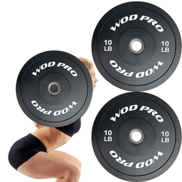 [A000012161] ​Par de discos bumper rígidos 10 lb Wod Pro