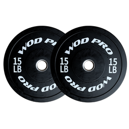 [A000012162] ​Par de discos bumper rígidos 15 lb Wod Pro