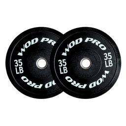 [A000012165] ​Par de discos bumper rígidos 35 lb Wod Pro