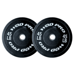 [A000012166] ​Par de discos bumper rígidos 45 lb Wod Pro