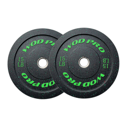 [A000013675] ​Par de Discos Bumper Hi-Temp Wod Pro 15 lbs