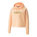 Sudadera con capucha Puma ESS+ Cropped Metalic Logo