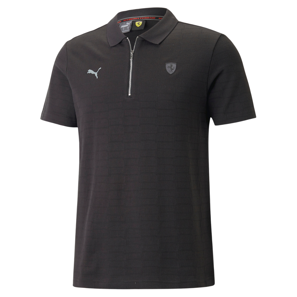 Playera Puma Scuderia Ferrari tipo polo jacquard para hombre