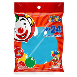 Pack 3 globos Payaso Esfera P-24