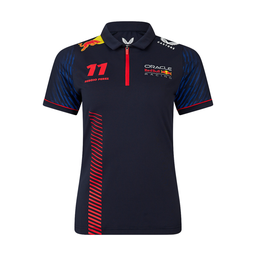 Playera Castore F1 Red Bull Racing Checo Pérez 2023 tipo polo para mujer
