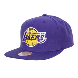 [A000022013] Gorra Mitchell & Ness LA Lakers Team Ground 2.0 visera plana